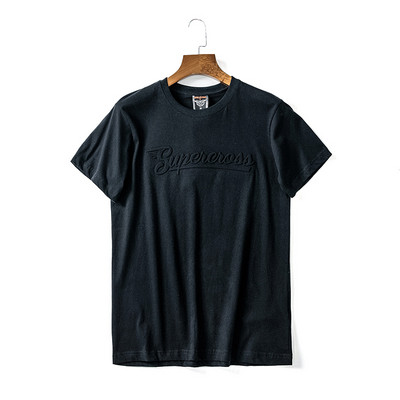 Meeste T-särk kirjaga ja lühikeste varrukatega - nelja värvi