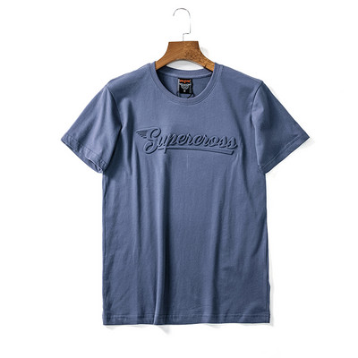 Meeste T-särk kirjaga ja lühikeste varrukatega - nelja värvi