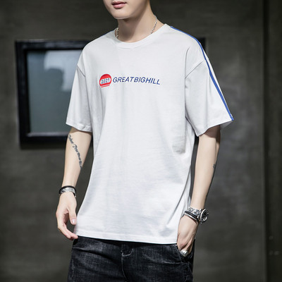 Meeste vabaaja t-särk tikitud tekstiga