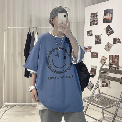 Καλοκαιρινό φαρδιά μπλουζάκι με 3/4 μανίκια