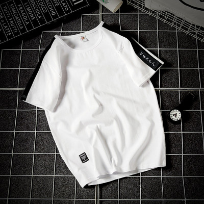 Muška majica kratkih rukava sa grbom i ovalnim izrezom -3/4 rukava