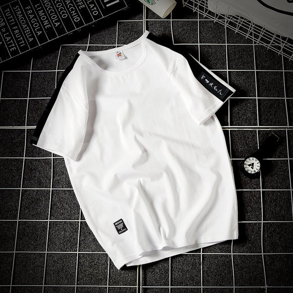 Muška majica kratkih rukava sa grbom i ovalnim izrezom -3/4 rukava