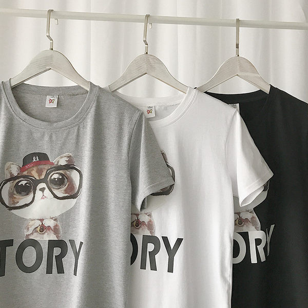 Aplikatsiooniga ja 3/4 varrukatega O-kaelusega meeste T-särk