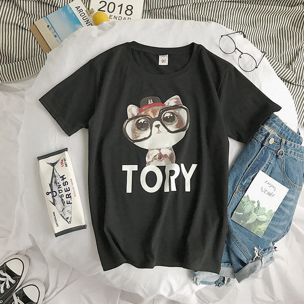 Aplikatsiooniga ja 3/4 varrukatega O-kaelusega meeste T-särk