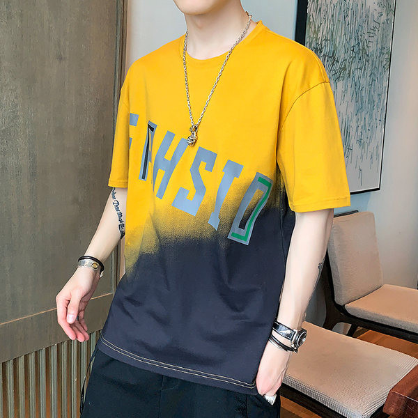 Casual μπλουζάκι με επιγραφές και κοντά μανίκια σε τρία χρώματα