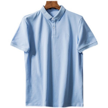 Ανδρικό μπλουζάκι με κλασικό γιακά και κουμπιά