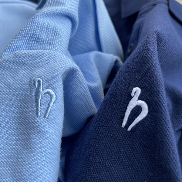 Moodne klassikalise krae ja nööpidega meeste T-särk