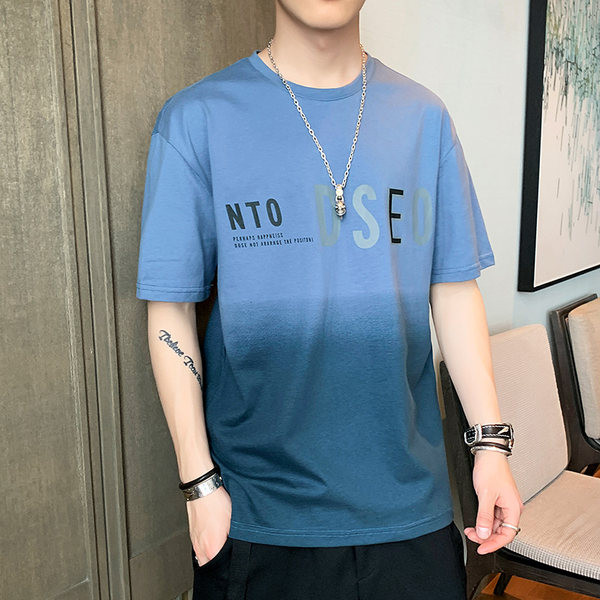 Casual puuvillane T-särk kirjadega