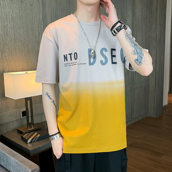 Casual puuvillane T-särk kirjadega