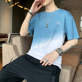 Meeste sillerdavates värvides lühikeste varrukatega T-särk