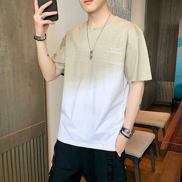 Meeste sillerdavates värvides lühikeste varrukatega T-särk