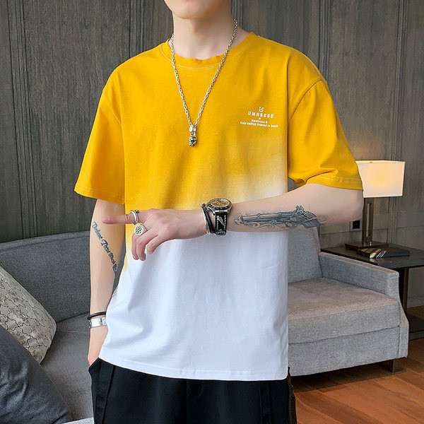 Meeste sillerdavates värvides lühikeste varrukatega T-särk