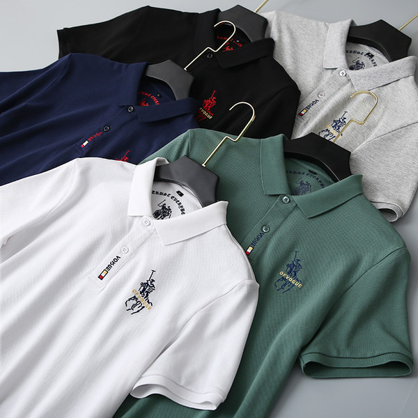 Muška majica s klasičnim ovratnikom i vezom