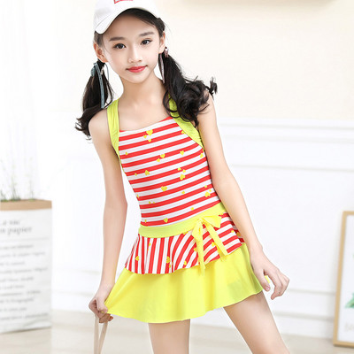 Kahes värvitoonis laste täisujumistrikoo tüdrukutele