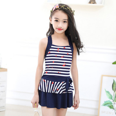 Kahes värvitoonis laste täisujumistrikoo tüdrukutele