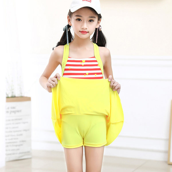 Kahes värvitoonis laste täisujumistrikoo tüdrukutele