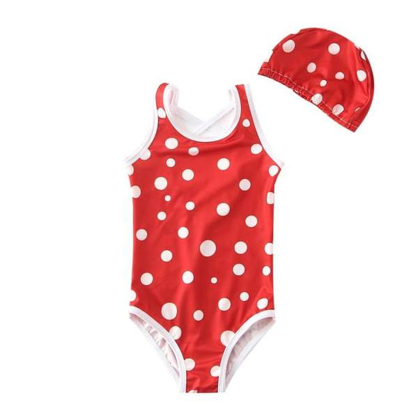 Kupaći kostim na pune točke za djevojčice