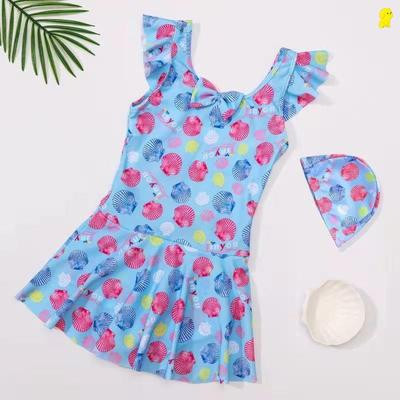 Dječji šareni kupaći kostim s kovrčama na trakice