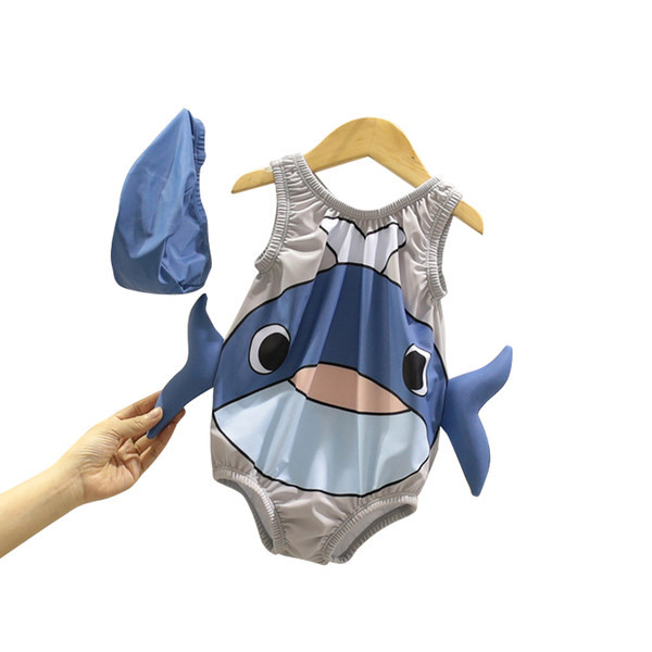 Cijeli dječji kupaći kostim s 3D elementom za djevojčice