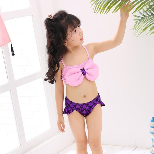 Kolmeosaline laste ujumistrikoo tüdrukutele