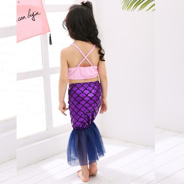 Kolmeosaline laste ujumistrikoo tüdrukutele