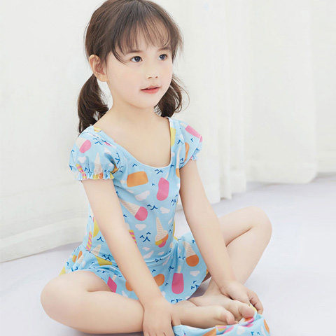 Laste ujumistrikoo sinine ja roosa tüdrukutele