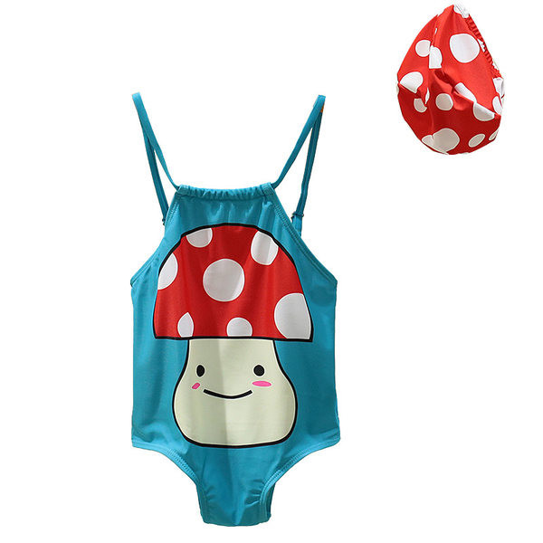 Täielik laste ujumistrikoo aplikatsiooni ja õhukeste rihmadega