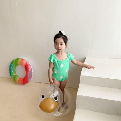 Täppidega laste ujumistrikoo tüdrukutele