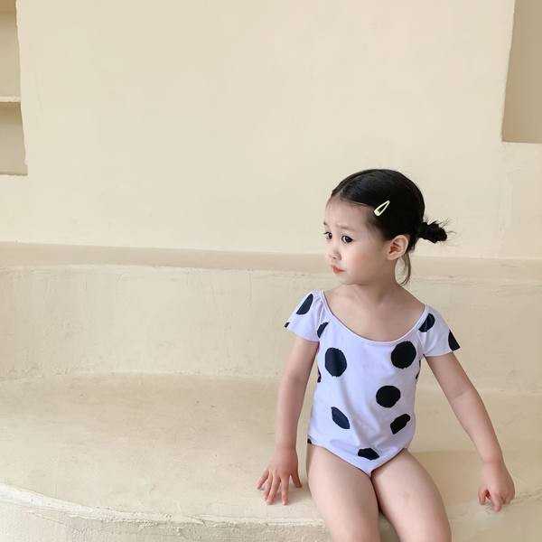 Täppidega laste ujumistrikoo tüdrukutele