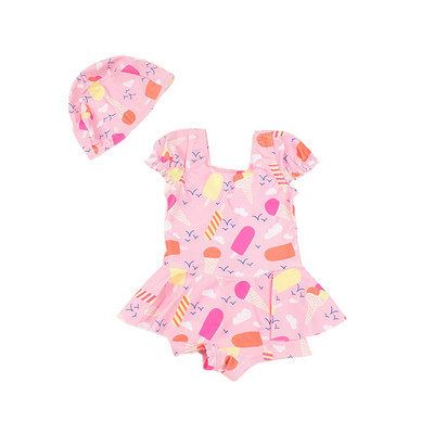 Moodne kaheosaline laste ujumistrikoo tüdrukutele