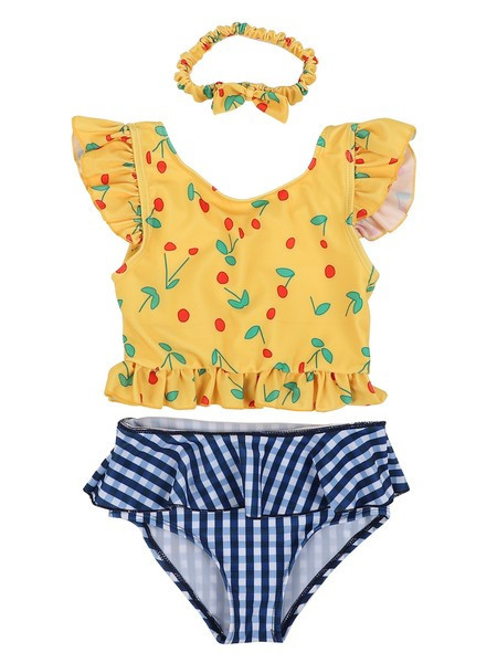 Kaheosaline laste ujumistrikoo tüdrukutele