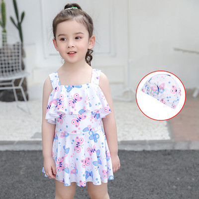 Moodne trükiga ujumistrikoo tüdrukutele