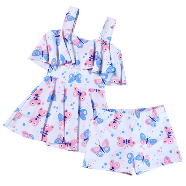 Moodne trükiga ujumistrikoo tüdrukutele