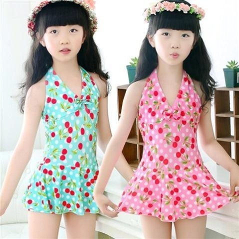 Dječja haljina tipa kupaći kostim sa šarenim uzorkom