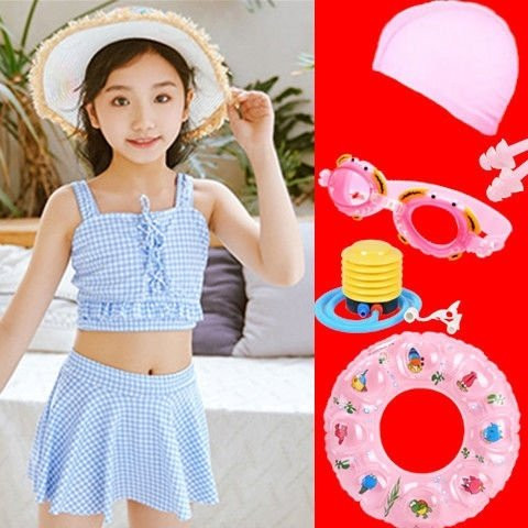 Dječja haljina tipa kupaći kostim sa šarenim uzorkom