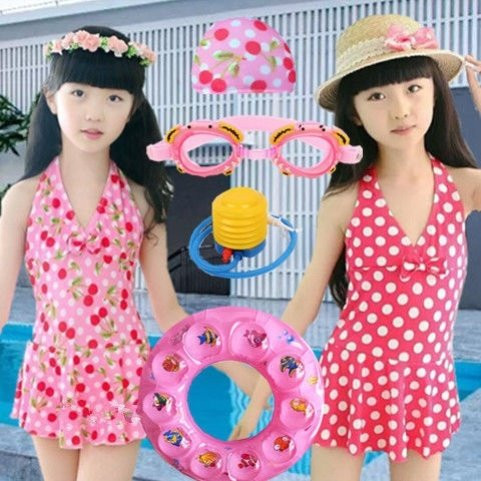 Dječja haljina tipa kupaći kostim sa šarenim uzorkom