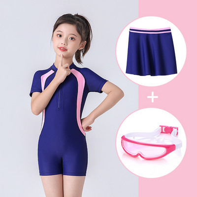 Tõmblukuga täisujumistrikoo tüdrukutele