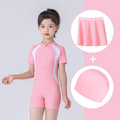 Tõmblukuga täisujumistrikoo tüdrukutele