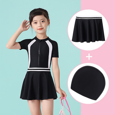 Tõmblukuga täisujumistrikoo tüdrukutele