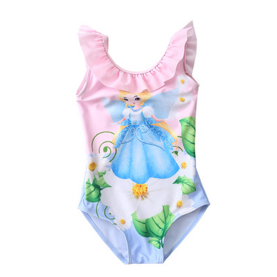 Laste värviline täisujumistrikoo tüdrukutele