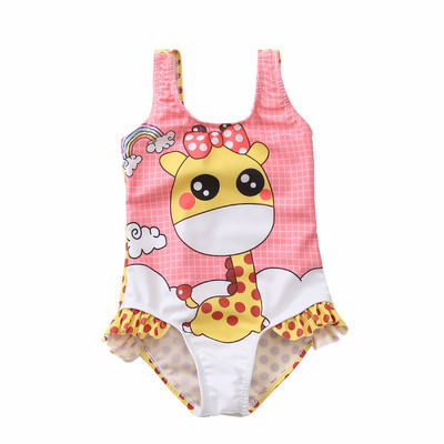 Laste värviline täisujumistrikoo tüdrukutele