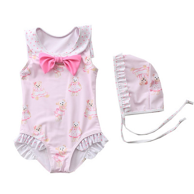 Laste värviline täisujumistrikoo tüdrukutele