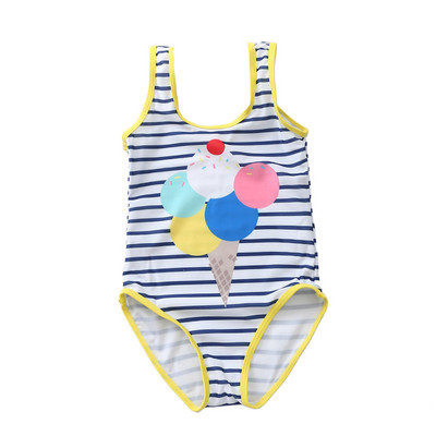 Laste värviline täisujumistrikoo tüdrukutele