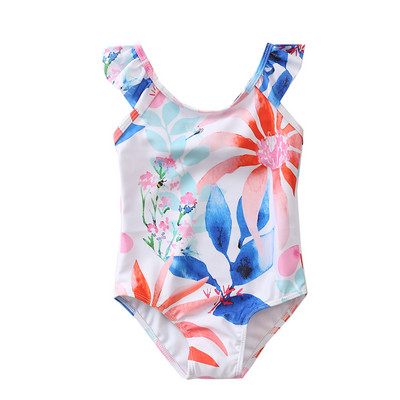 Laste värviline täisujumistrikoo tüdrukutele