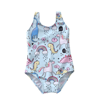 Laste värviline täisujumistrikoo tüdrukutele