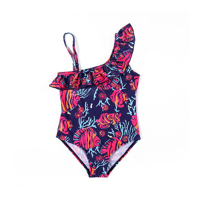 Laste värviline täisujumistrikoo tüdrukutele