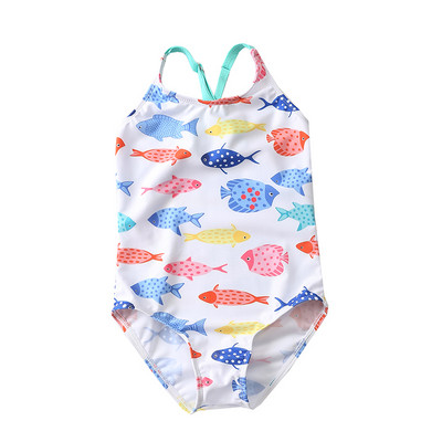 Laste värviline täisujumistrikoo tüdrukutele