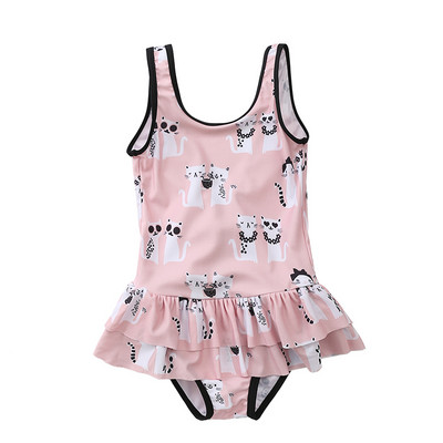 Laste värviline täisujumistrikoo tüdrukutele