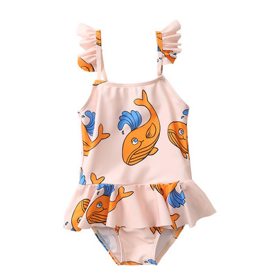 Laste värviline täisujumistrikoo tüdrukutele