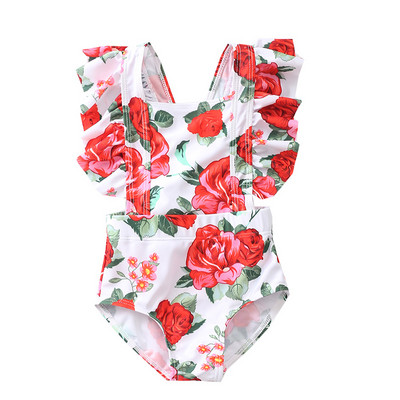 Laste värviline täisujumistrikoo tüdrukutele